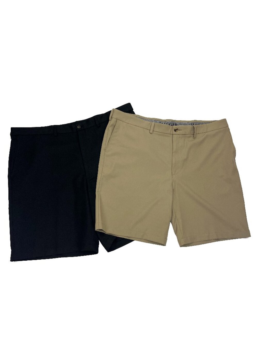Haggar Black Khaki Shorts Lot Mens 44